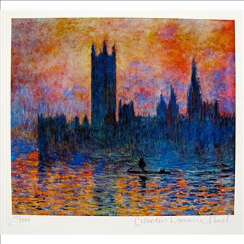Claude Monet HOUSES OF PARLIAMENT Estate Signed & Stamped Limited Ed.Giclee List Price $685