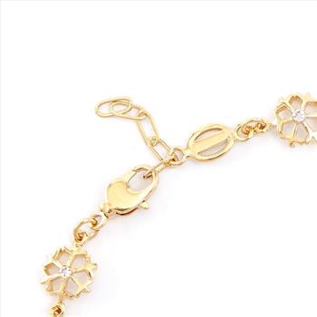 New! 0.12 Ctw Natural Diamonds 18KGP Designer Bracelet MSRP $2,235