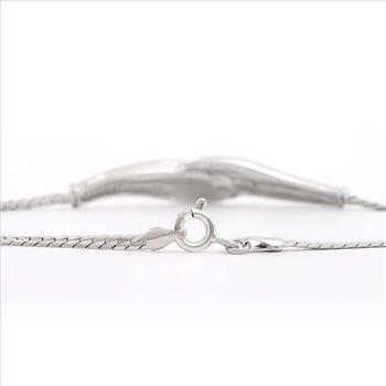 New! 0.10 cts Natural Diamond Sterling Silver Designer Bracelet MSRP $2,285!