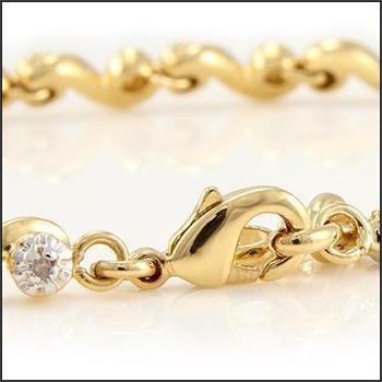 New! 0.27 ctw Natural Diamonds 18KGP Designer Bracelet MSRP $2,275