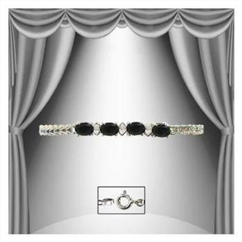 New! 4.05 Ctw Natural Sapphire & Diamonds Designer Bracelet MSRP $1,875