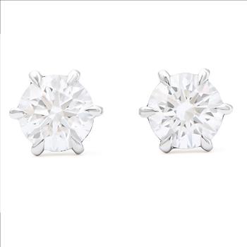 New! 2.08 ctw IGI Certified Top Lab Diamond 14K Earrings E-F VVS IDEAL Cut