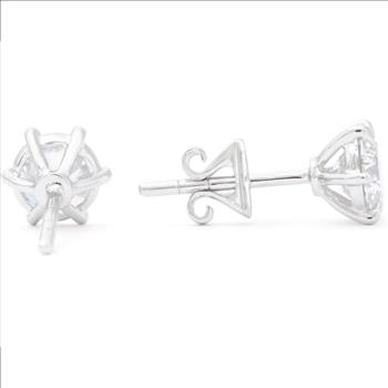 New! 2.08 ctw IGI Certified Top Lab Diamond 14K Earrings E-F VVS IDEAL Cut