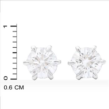 New! 2.08 ctw IGI Certified Top Lab Diamond 14K Earrings E-F VVS IDEAL Cut