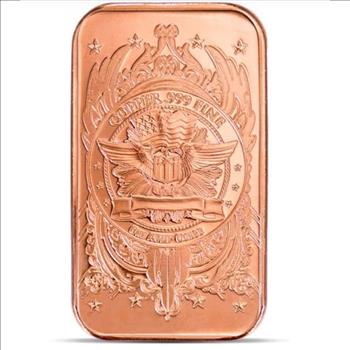 Great Invetment!  Copper Bar Morgan Head, 1 AVDP Oz, .999 Pure Copper