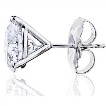 New! $6,995 Value! 2.18 Ctw IGI Certified Top Lab Diamonds 14K Gold Earrings E VVS IDEAL Cut