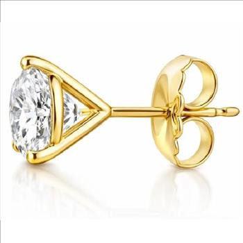 New! $6,895 Value! 2.16 Ctw IGI Certified Top Lab Diamonds 14K Gold Earrings E VVS IDEAL Cut