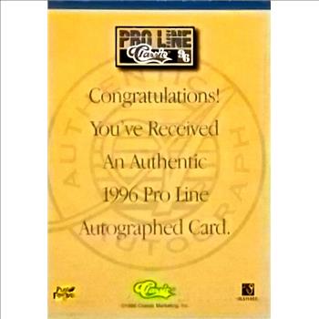 MIKE ALSTOTT  ~ 1996 CLASSIC ~ROOKIE CARD ~ GENUINE AUTOGRAPH