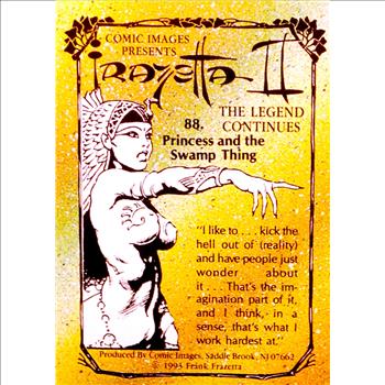 1993 COMIC IMAGES ~ ARTIST: FRANK FRAZETTA ~ DARKNESSPRINCESS AND THE SWAMP THING