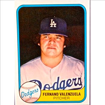 FERNANDO VALENZUELA ~ 1981 FLEER ~ ROOKIE CARD ~ LOS ANGELES DODGERS