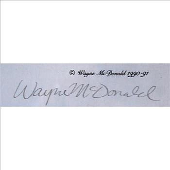 Autographed Nolan Ryan Print by Artist Wayne McDonald