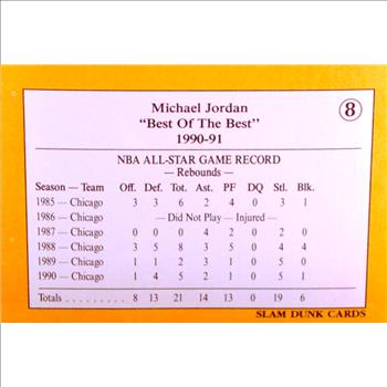 MICHAEL JORDAN ~ 1990-91 SLAM DUNK ~ 