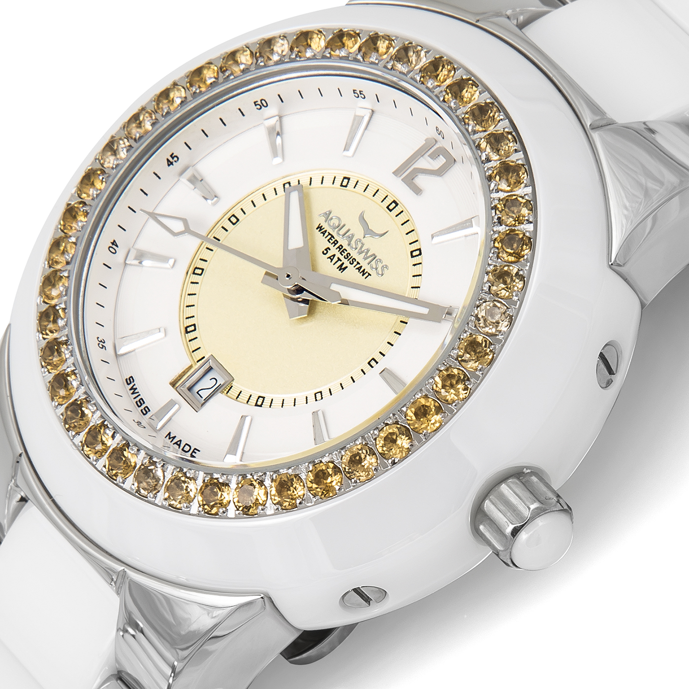AQUASWISS SeaStar Semi-Precious Ladies Watch (Brand New) Retails at $1,495.00