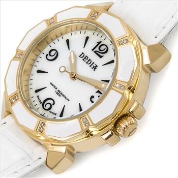 DEDIA Lily L Ladies Diamond Watch (Brand New) Retails at $1,495.00