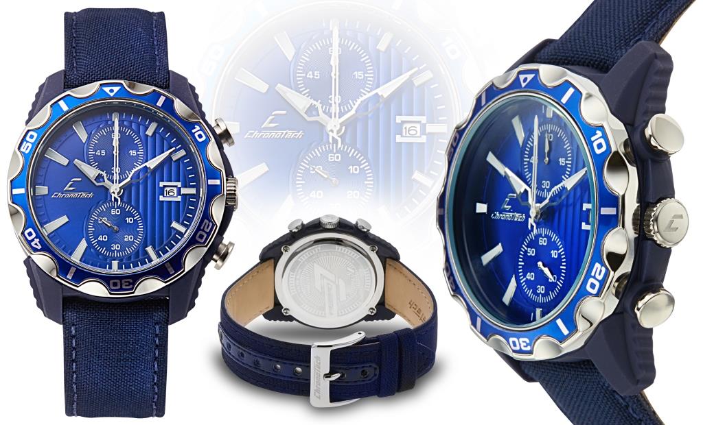 Chronotech Nylon Chronograph Mens Watch | Property Room