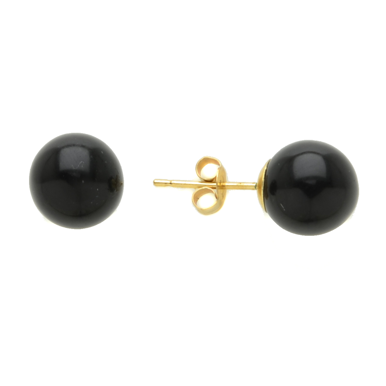 14k Yellow Gold Black Onyx Stud Earrings Property Room An Image Relevant To This Listing 14k Yellow Gold Black Onyx Stud Earrings