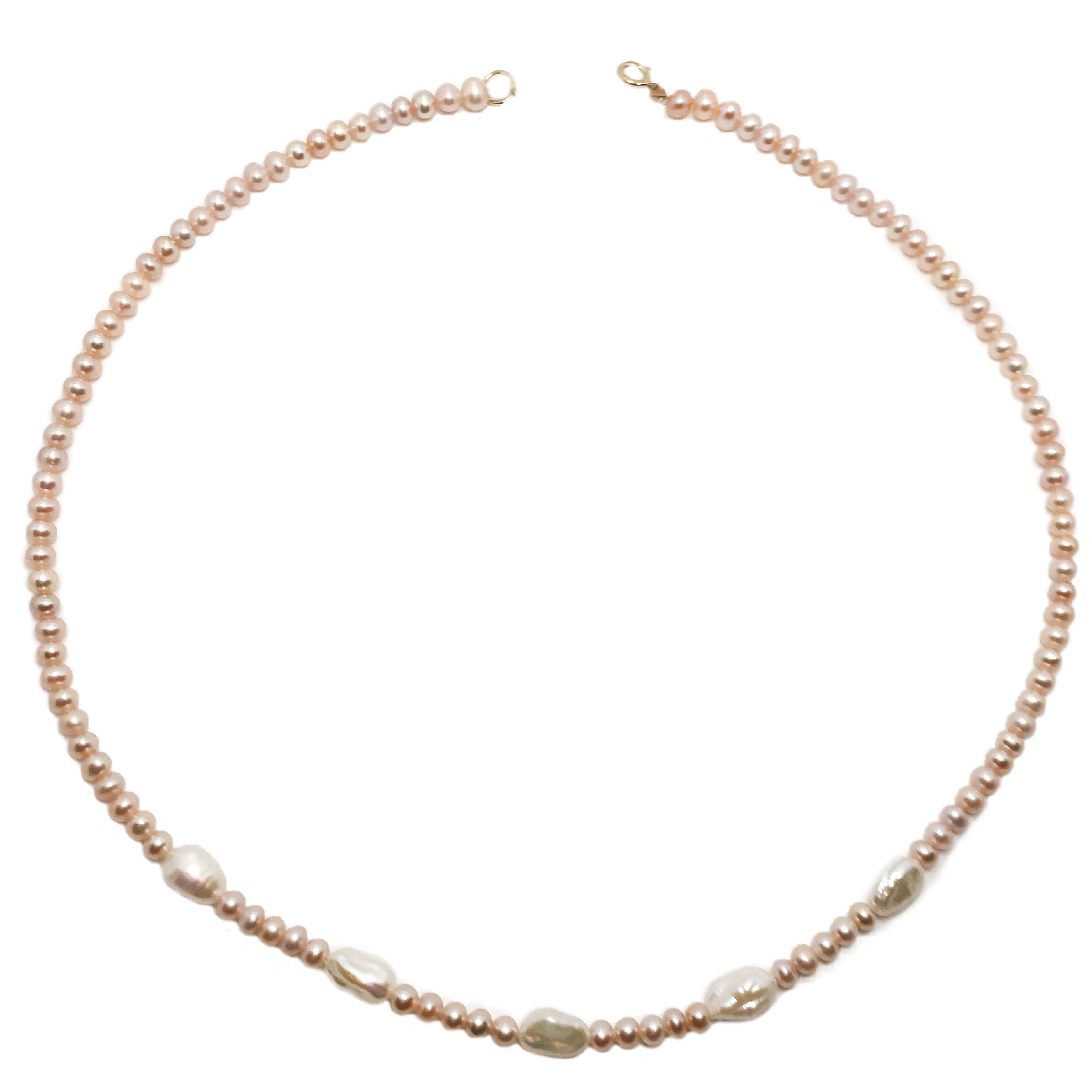 14K Pearl Delicate 15 Inch Choker Necklace Property Room
