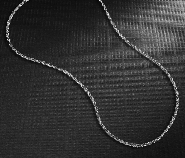 Sterling Silver Mens 20 Inch Thick Rope Chain | Property Room