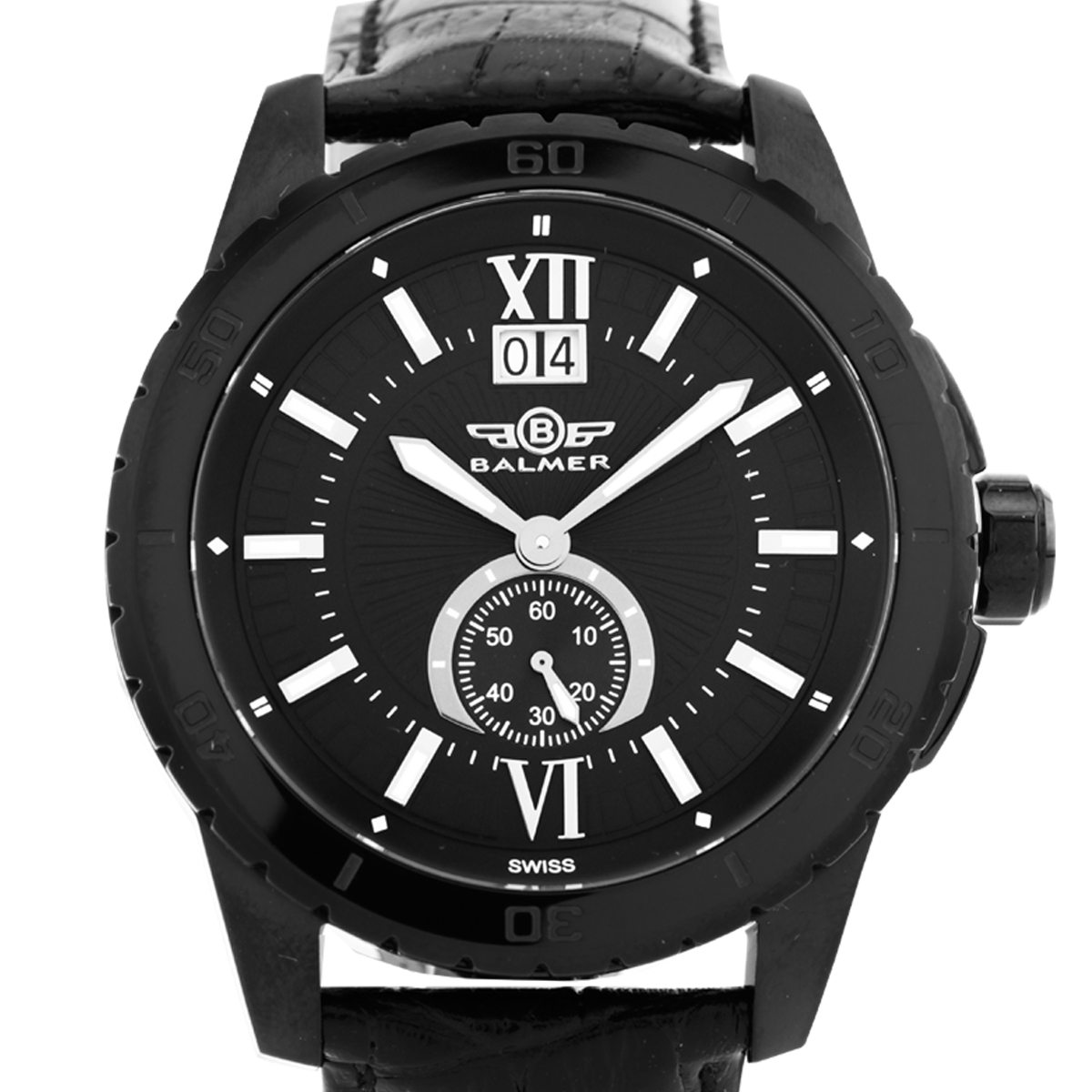 Balmer DB9 men's Swiss luxury watch, textured dial, Ronda 6004.B ...