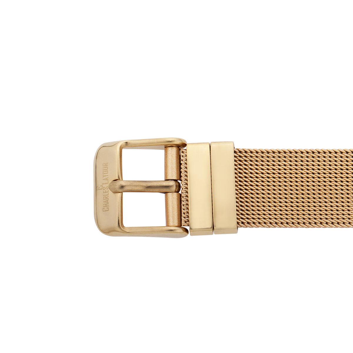 Montre Femme Charles Latour - Cadran Violet, Bracelet Maille IP, étanche 30m, Neuve