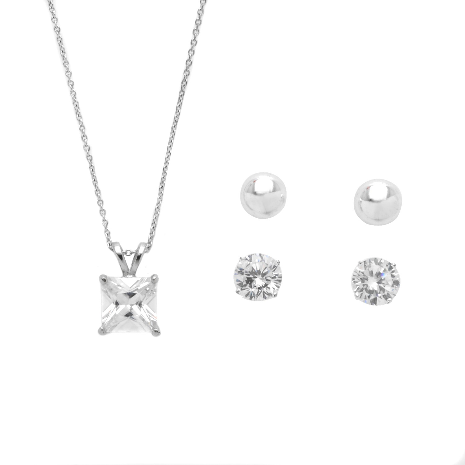 Set Cz Necklace Earring Property Room Set Cz Necklace Earring