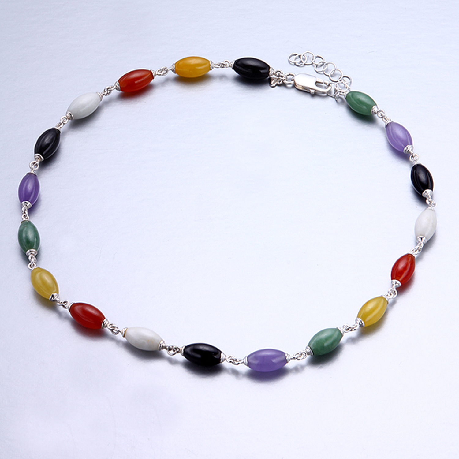 Sterling silver jade necklace clearance