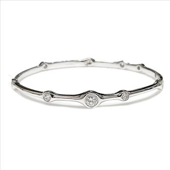Sterling Silver Slip On Stackable Bangle