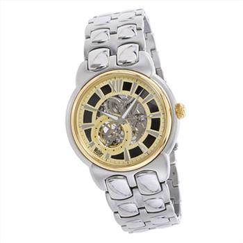 Wohler Gents Mach Automatic Skeleton Two-Tone/Champagne-Silver Dial Watch