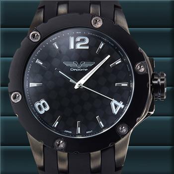 Gun Metal, Silicone Starp Men's Watch