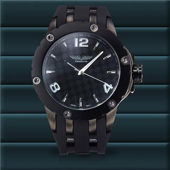 Gun Metal, Silicone Starp Men's Watch
