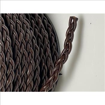 25 yard Braided Leather Cord Spool Jewelry / Craft