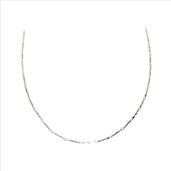 18 Inch Diamond Cut Design Sterling Silver Chain Necklace