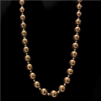 Bronze Glass Shell Pearl Necklace