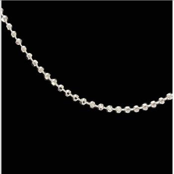 18 Inch Diamond Cut Ball Design Chain - Sterling Silver