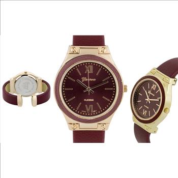 Maroon Dial Ladies Watch