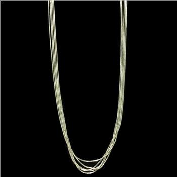 Sterling Silver Multi Strand Layered Necklace