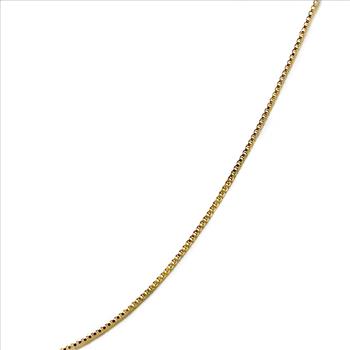 10K Yellow Gold Fine Box Chain Necklace