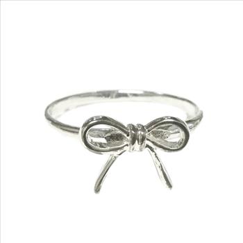 Sterling Silver Ribbon Ring Size 7.75