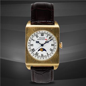 Swiss Master Moon Phase Multi-Function Mens Watch