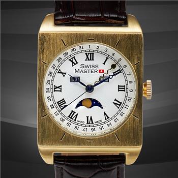 Swiss Master Moon Phase Multi-Function Mens Watch