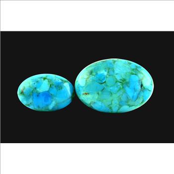 23.380 Carat Compressed Stabilized Turquoise Loose Gemstone 