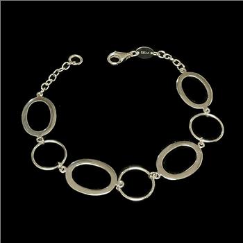 Sterling Silver Oval Link Bracelet