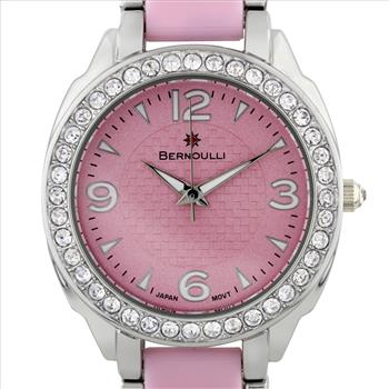 Casual Crystal Bezel Ladies Watch