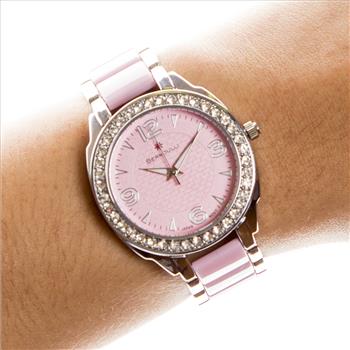 Casual Crystal Bezel Ladies Watch