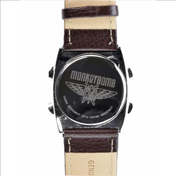 Casual Digital Leather Men's Watch