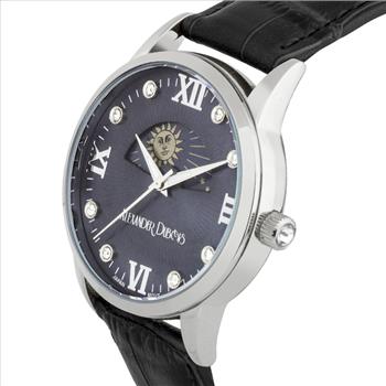 Casual Moon Phase Dial Ladies Leather Watch