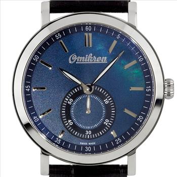 Omikron Swiss Quartz Mother of Pearl Vintage Style Men's Watch