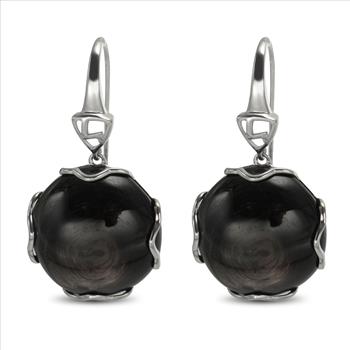 Boucles D'oreilles Chan Luu - Argent Sterling & Hyperstène - 3 Pierres - Neuf Avec étiquettes
