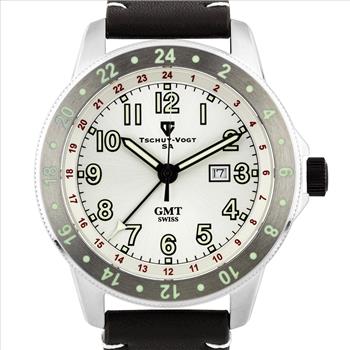 Tschuy-Vogt SA A-2 Savage Men's Swiss GMT Watch
