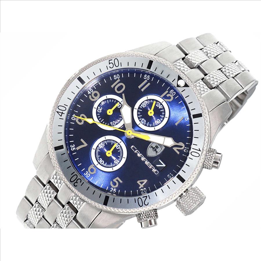 LeChateau - Chronograph Epson VR33 Muscle Mov't, Stainless Steel Case and Band , CS17733WT_BU, Retail at (MSRP:$1,475.00)